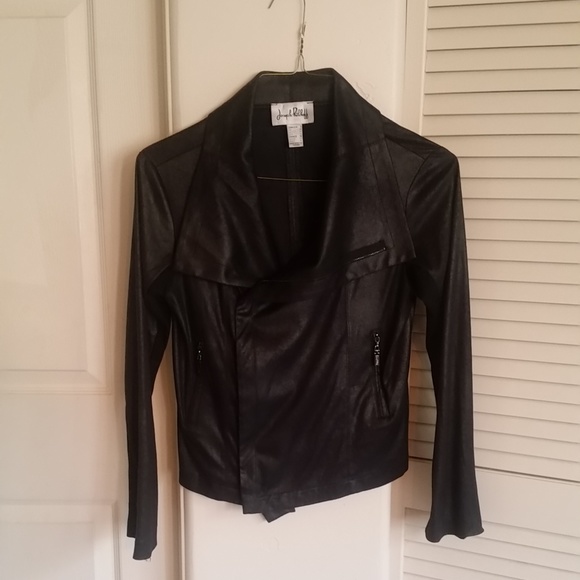 Joseph Ribkoff Jackets & Blazers - Joseph Ribkoff Faux Leather Jacket, Black, size 8